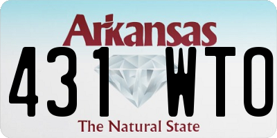 AR license plate 431WTO