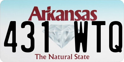 AR license plate 431WTQ