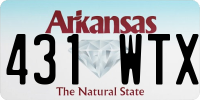 AR license plate 431WTX
