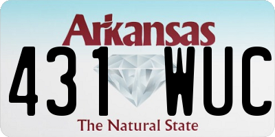 AR license plate 431WUC