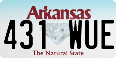 AR license plate 431WUE