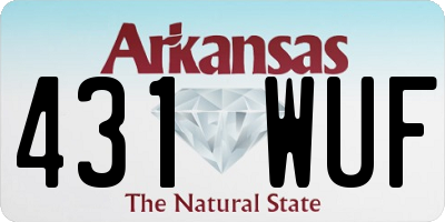 AR license plate 431WUF