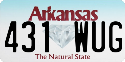 AR license plate 431WUG