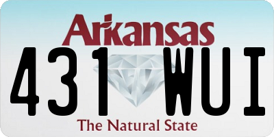 AR license plate 431WUI