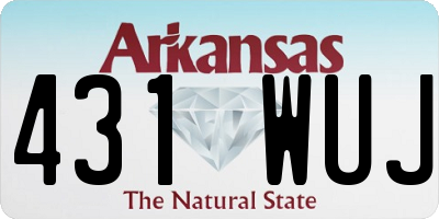 AR license plate 431WUJ