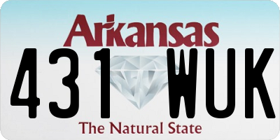 AR license plate 431WUK
