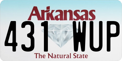 AR license plate 431WUP