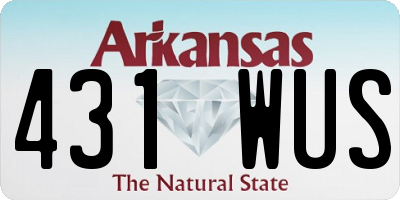 AR license plate 431WUS