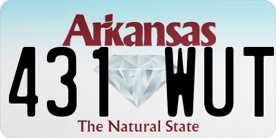 AR license plate 431WUT