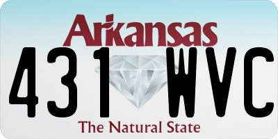 AR license plate 431WVC