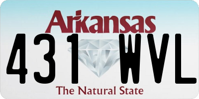 AR license plate 431WVL