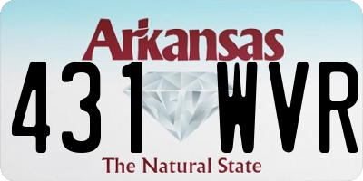AR license plate 431WVR