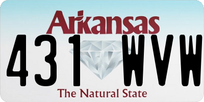 AR license plate 431WVW