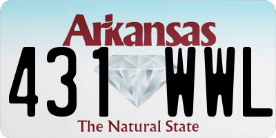 AR license plate 431WWL