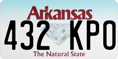 AR license plate 432KPO