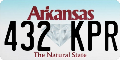 AR license plate 432KPR