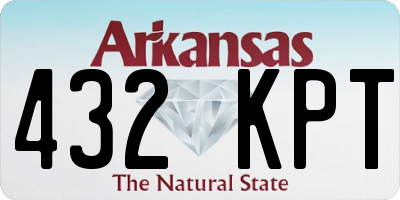 AR license plate 432KPT