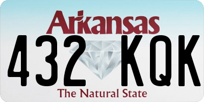 AR license plate 432KQK