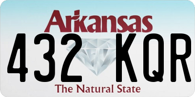 AR license plate 432KQR