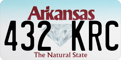 AR license plate 432KRC