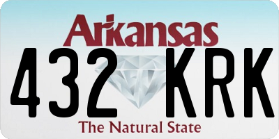 AR license plate 432KRK