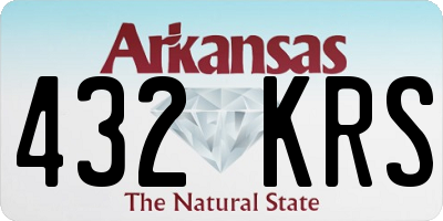 AR license plate 432KRS