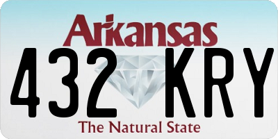 AR license plate 432KRY