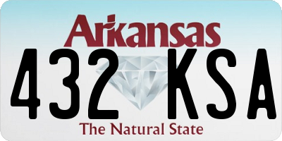 AR license plate 432KSA