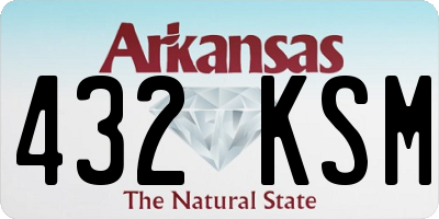 AR license plate 432KSM