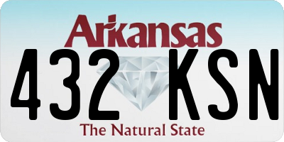 AR license plate 432KSN