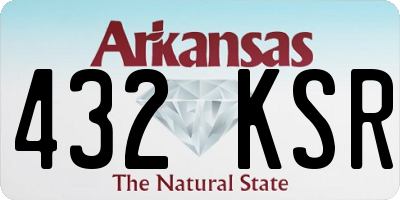 AR license plate 432KSR