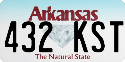 AR license plate 432KST