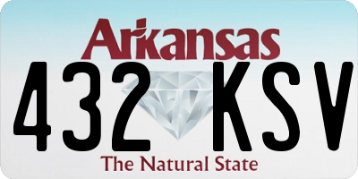 AR license plate 432KSV