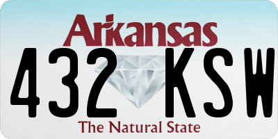 AR license plate 432KSW