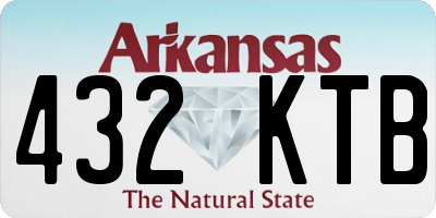 AR license plate 432KTB