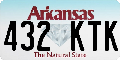 AR license plate 432KTK