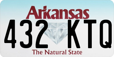 AR license plate 432KTQ