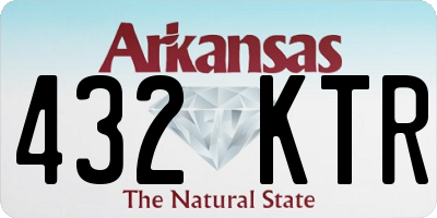 AR license plate 432KTR
