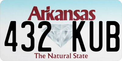 AR license plate 432KUB