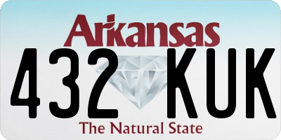 AR license plate 432KUK