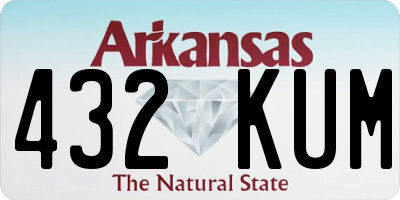 AR license plate 432KUM