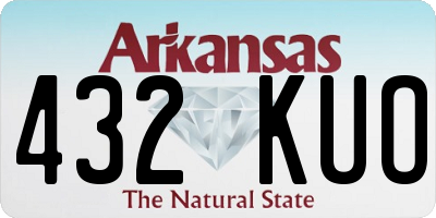 AR license plate 432KUO