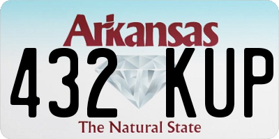 AR license plate 432KUP