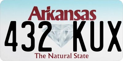 AR license plate 432KUX