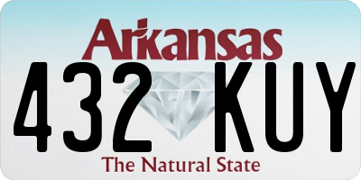 AR license plate 432KUY