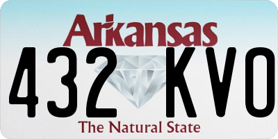 AR license plate 432KVO