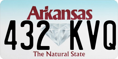AR license plate 432KVQ