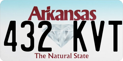 AR license plate 432KVT