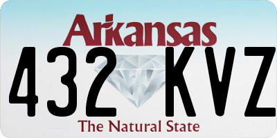 AR license plate 432KVZ