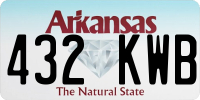 AR license plate 432KWB